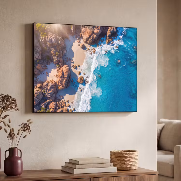 Art Frame - Strand - Zee - Rotsen - Natuur - Blauw — 4