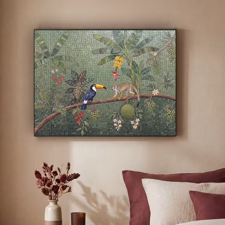 Art Frame - Vogel - Dier - Jungle - Mozaïek - Natuur — 2