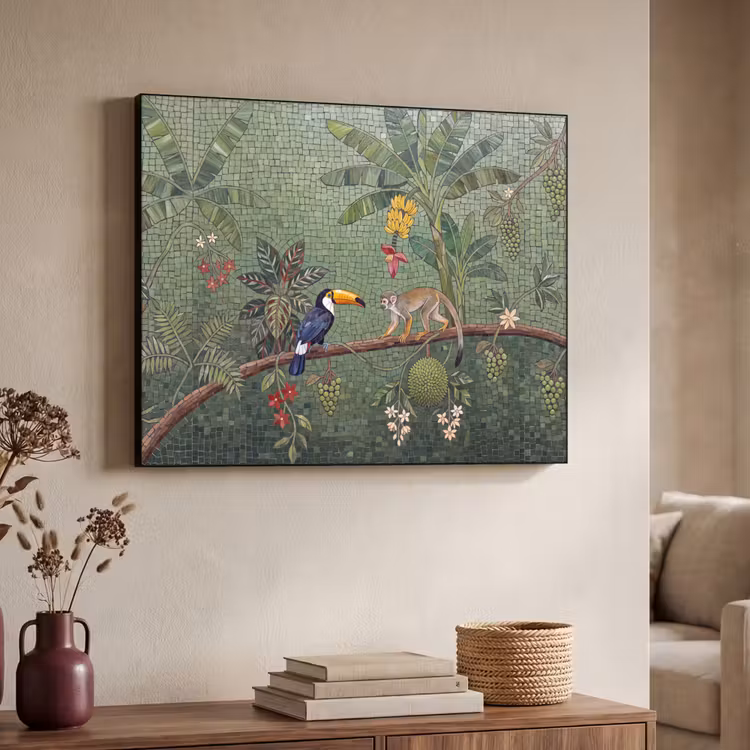 Art Frame - Vogel - Dier - Jungle - Mozaïek - Natuur — 4