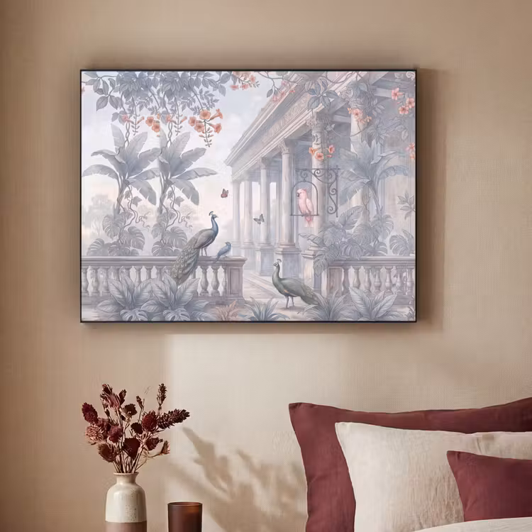 Art Frame - Vogel - Pauw - Architectuur - Klassiek - Groen — 2