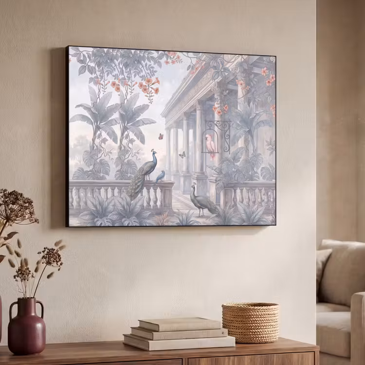 Art Frame - Vogel - Pauw - Architectuur - Klassiek - Groen — 4