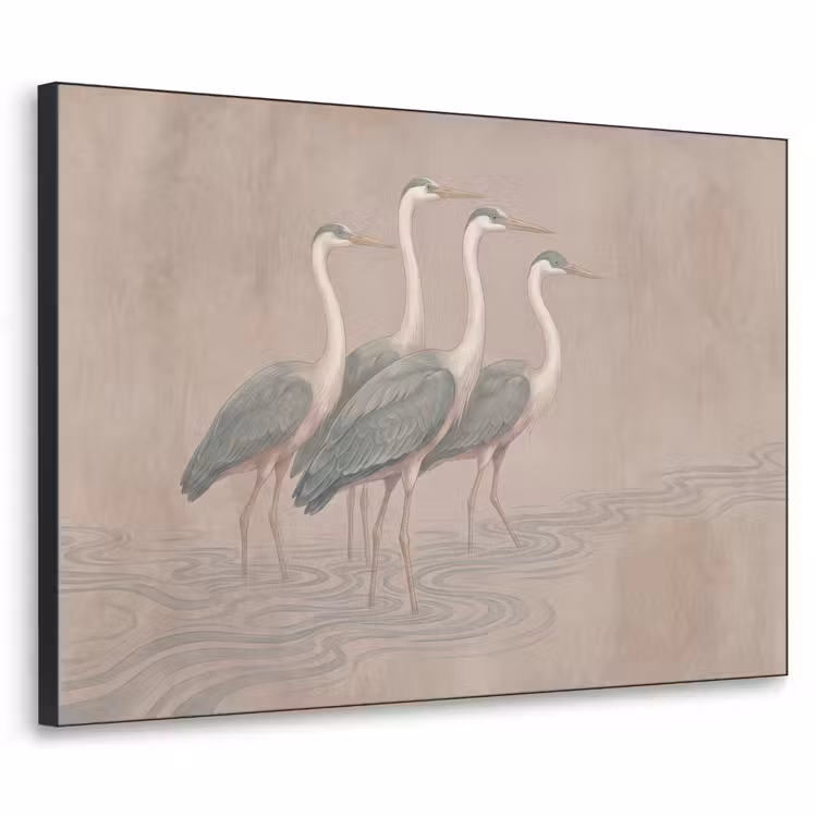 Art Frame - Vogel - Water - Natuur - Vintage — 1