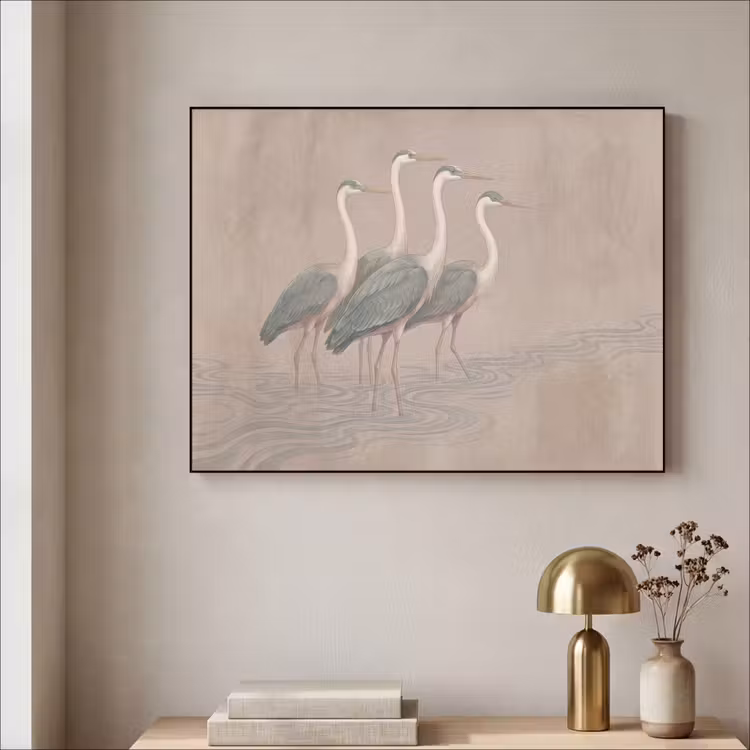 Art Frame - Vogel - Water - Natuur - Vintage — 3