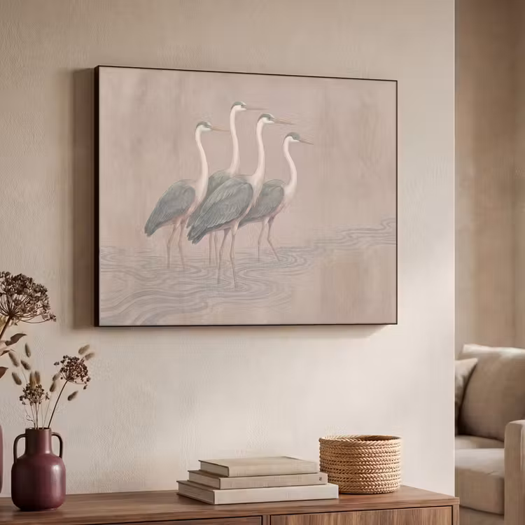 Art Frame - Vogel - Water - Natuur - Vintage — 4