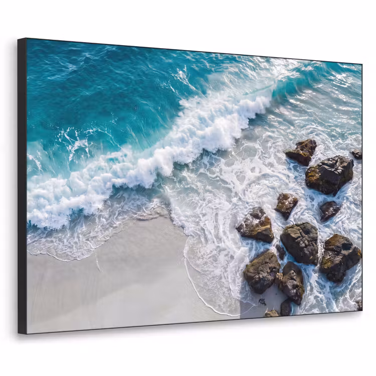 Art Frame - Zee - Golf - Strand - Natuur - Blauw — 1