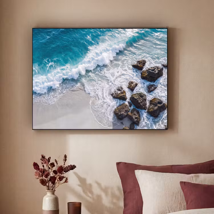 Art Frame - Zee - Golf - Strand - Natuur - Blauw — 2