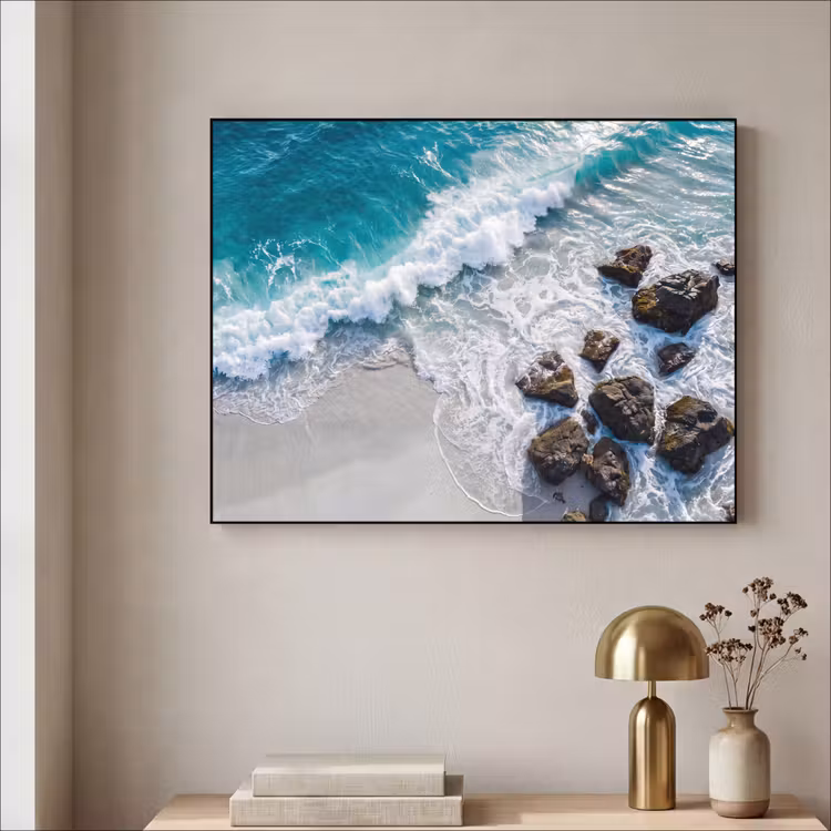 Art Frame - Zee - Golf - Strand - Natuur - Blauw — 3
