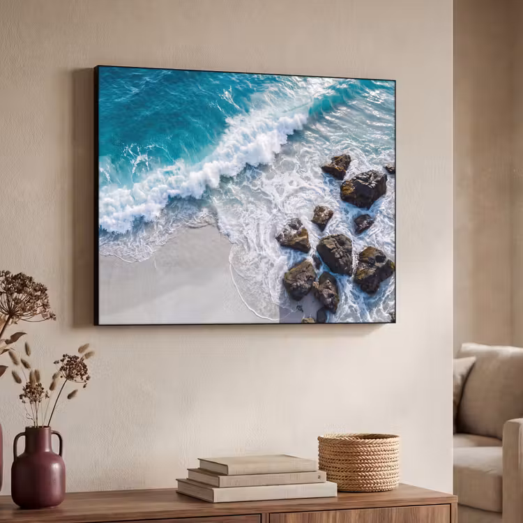 Art Frame - Zee - Golf - Strand - Natuur - Blauw — 4