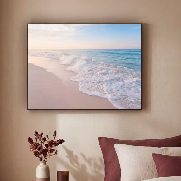 Art Frame - Zee - Golven - Strand - Natuur - Wit — 2