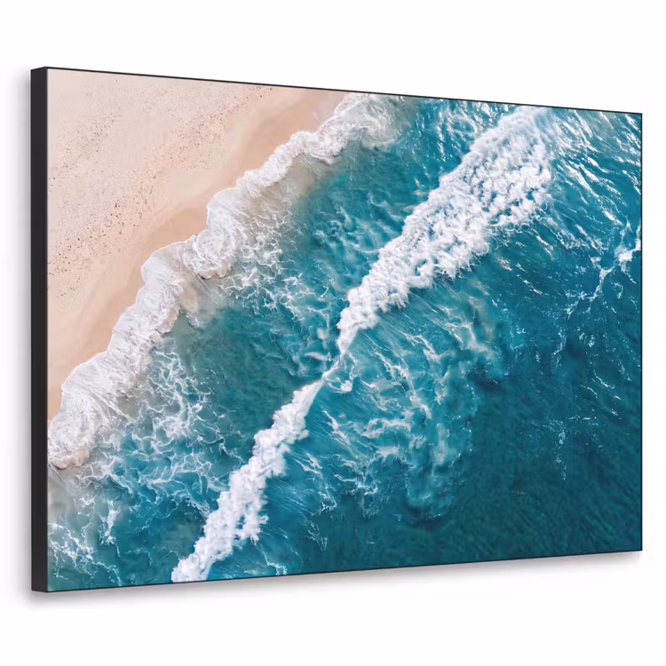 Art Frame - Zee - Strand - Golven - Natuur - Blauw — 1