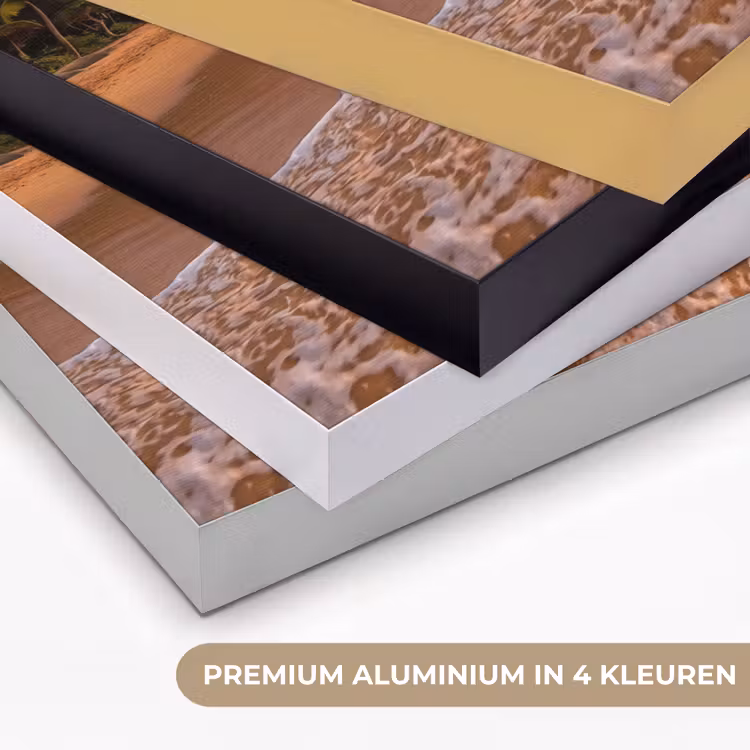Art Frame - Strand - Zonsondergang - Golven - Natuur - Goud — 5