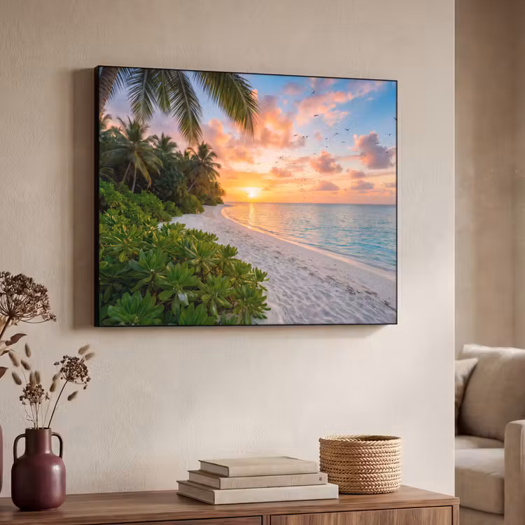 Art Frame - Strand - Zonsondergang - Palmbomen - Tropisch - Natuur — 4