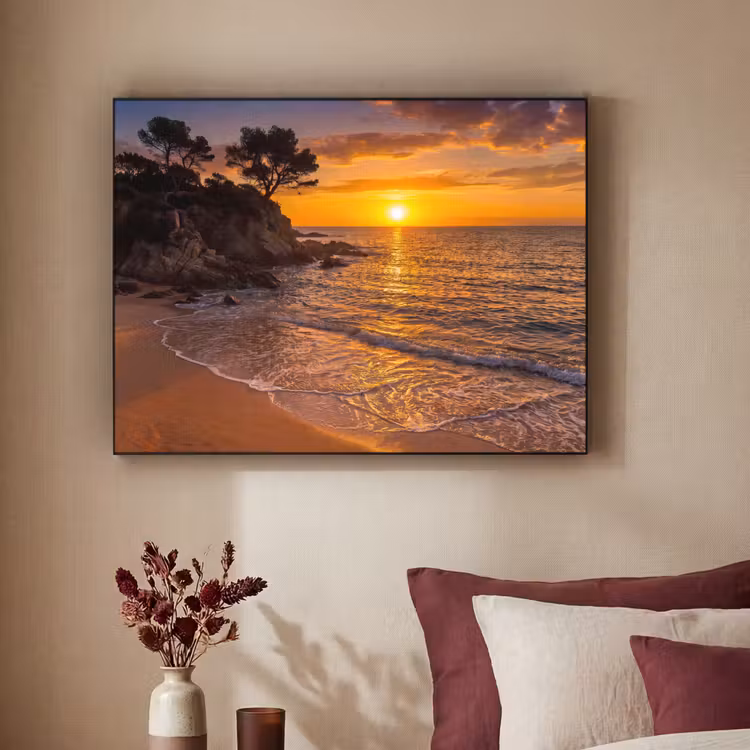 Art Frame - Zee - Kust - Zonsondergang - Natuur - Oranje — 2