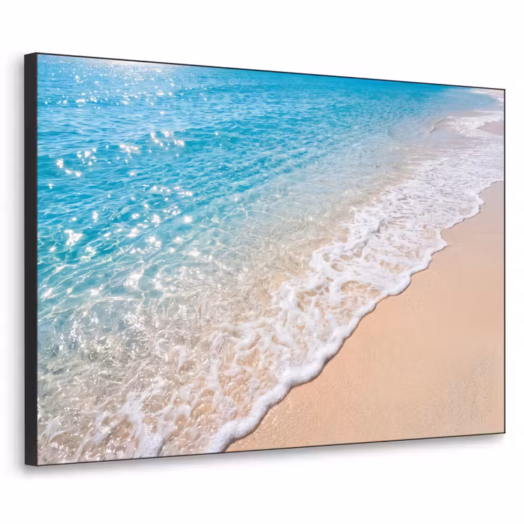 Art Frame - Strand - Water - Natuur - Blauw - Beige — 1