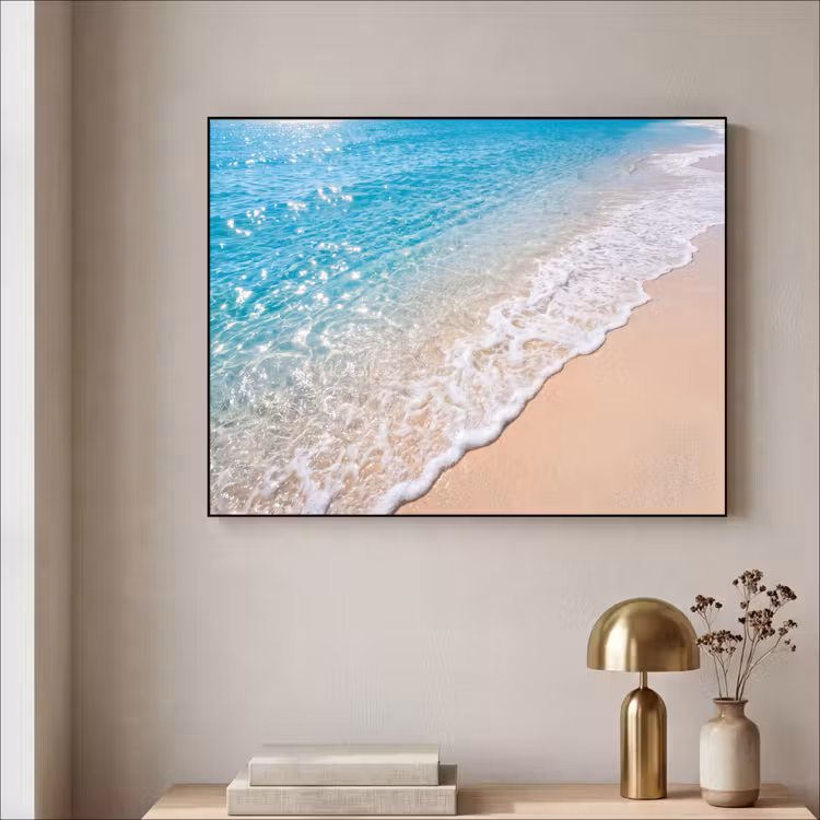 Art Frame - Strand - Water - Natuur - Blauw - Beige — 3