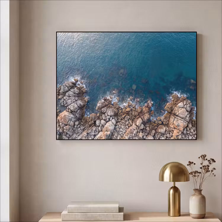 Art Frame - Zee - Kustlijn - Natuur - Abstract - Blauw — 3