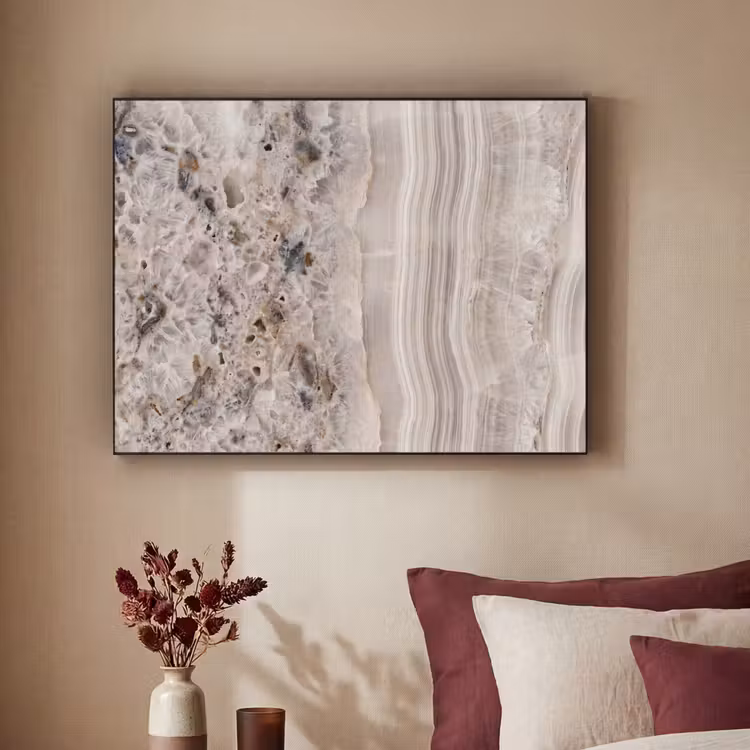 Art Frame - Steen - Textuur - Abstract - Beige - Wit — 2