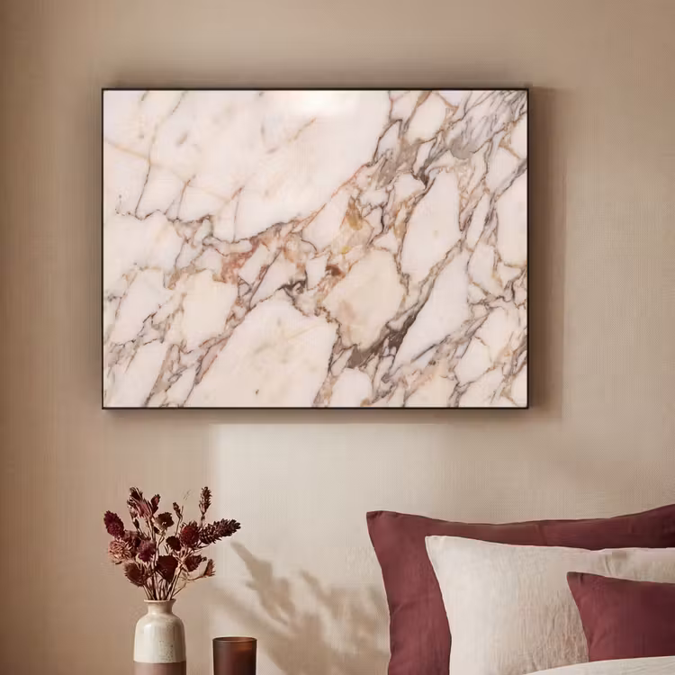 Art Frame - Textuur - Gesteente - Aderen - Abstract - Wit — 2
