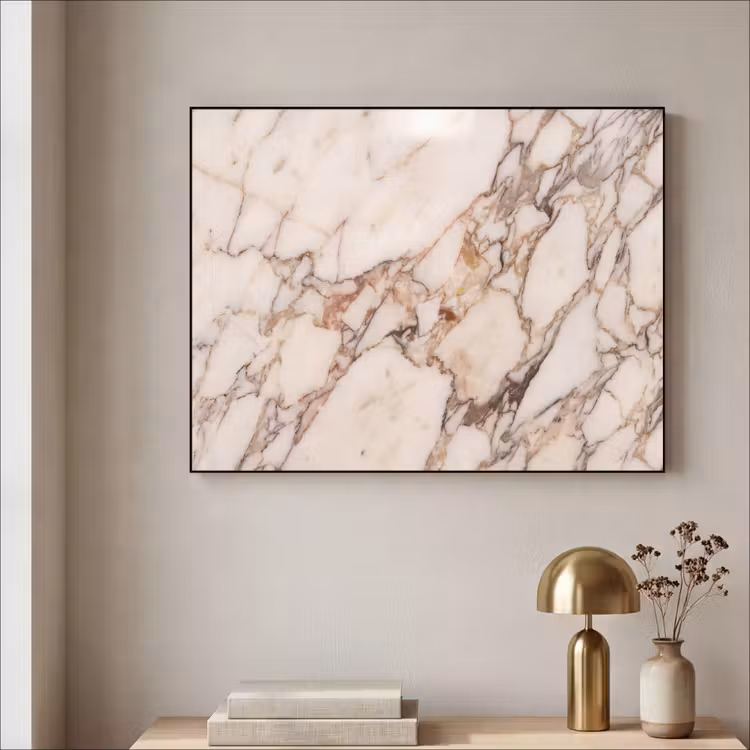Art Frame - Textuur - Gesteente - Aderen - Abstract - Wit — 3