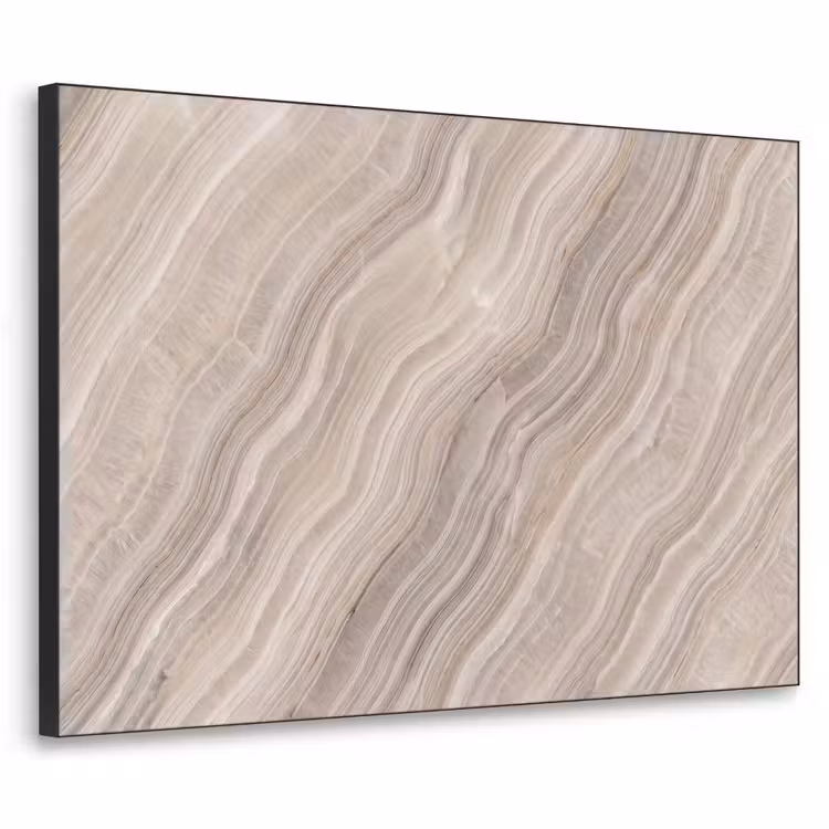 Art Frame - Textuur - Golvend - Abstract - Modern - Beige — 1