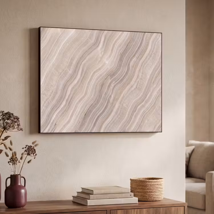 Art Frame - Textuur - Golvend - Abstract - Modern - Beige — 4