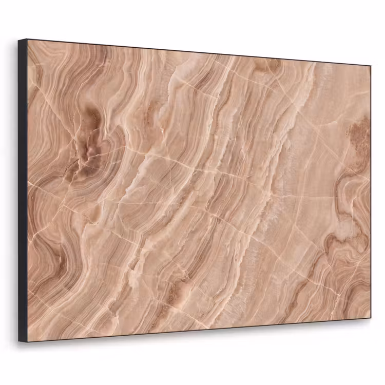 Art Frame - Textuur - Golvend - Abstract - Warm - Bruin — 1