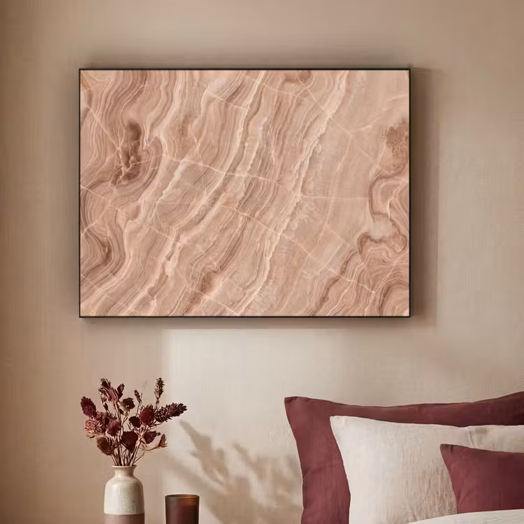 Art Frame - Textuur - Golvend - Abstract - Warm - Bruin — 2
