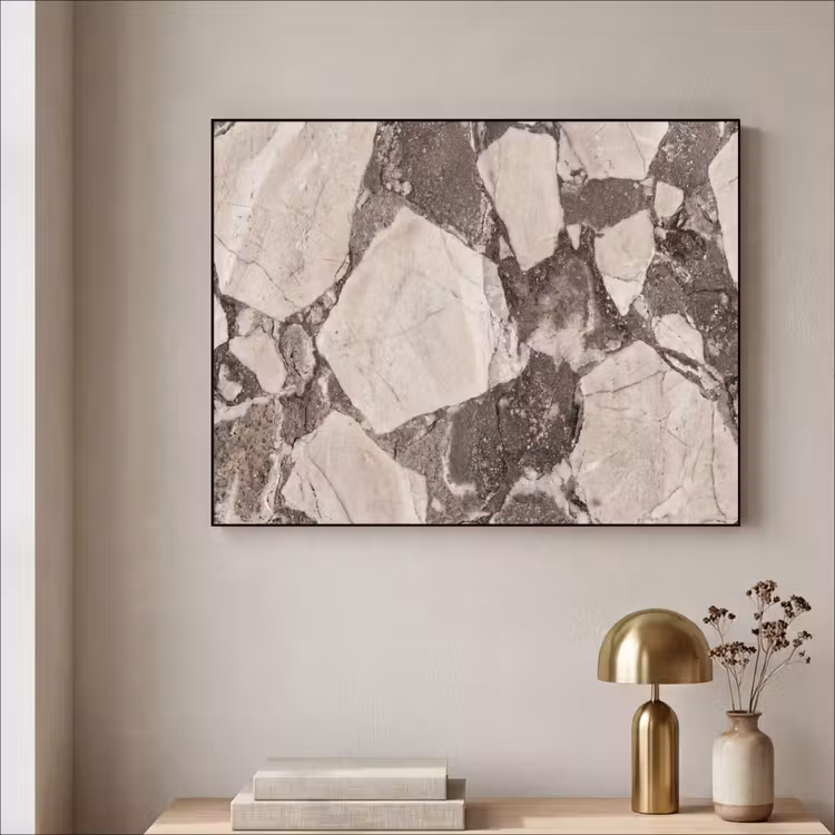 Art Frame - Textuur - Marmer - Abstract - Beige - Bruin — 3