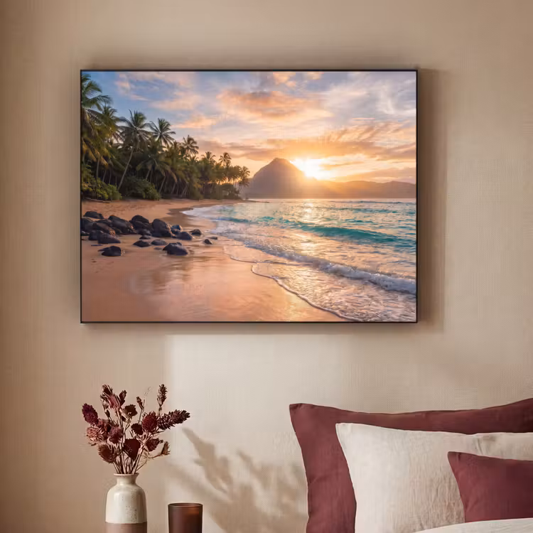 Art Frame - Zee - Berg - Landschap - Tropisch - Goud — 2
