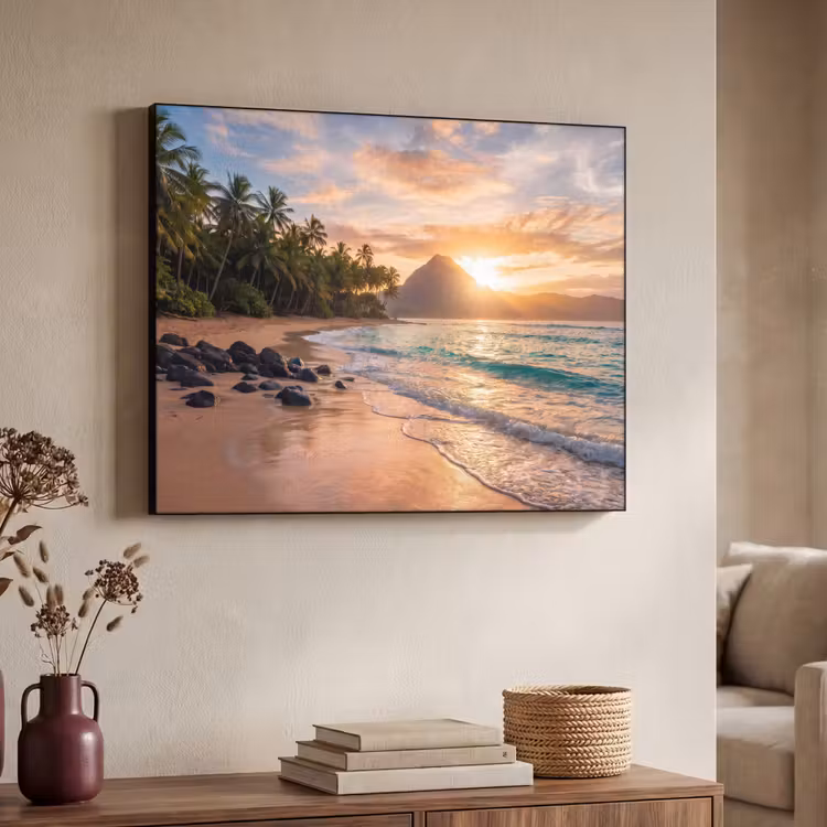 Art Frame - Zee - Berg - Landschap - Tropisch - Goud — 4