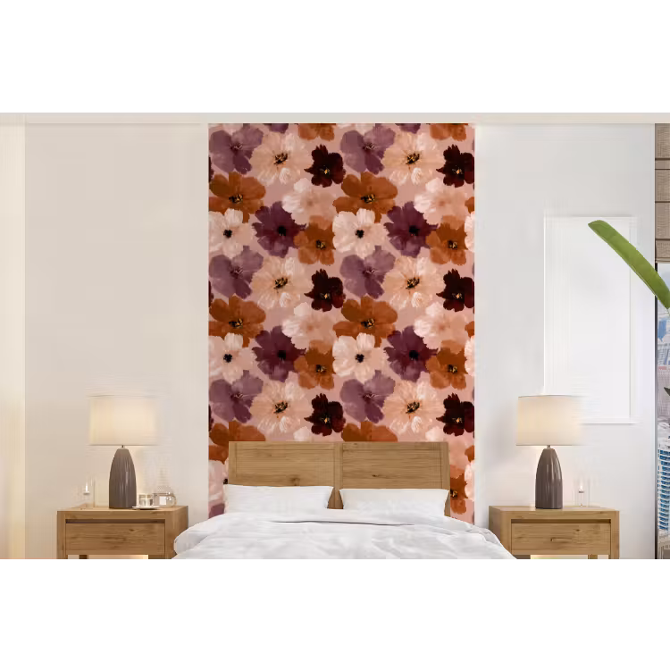 Behang - Bloemen - Abstract - Aardetinten — 5