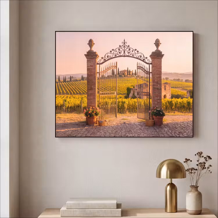 Art Frame - Poort - Landschap - Platteland - Zonlicht - Warm — 3