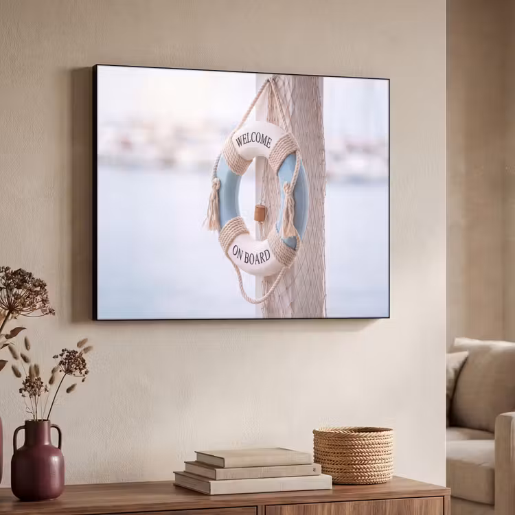 Art Frame - Reddingsboei - Maritiem - Welkom - Blauw - Wit — 4