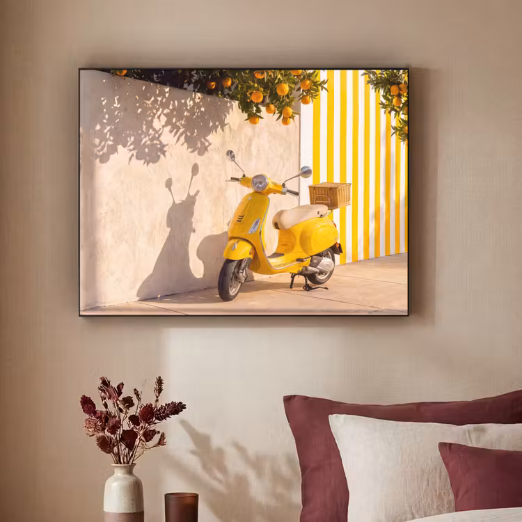 Art Frame - Scooter - Natuur - Zomer - Geel - Mediterraan — 2