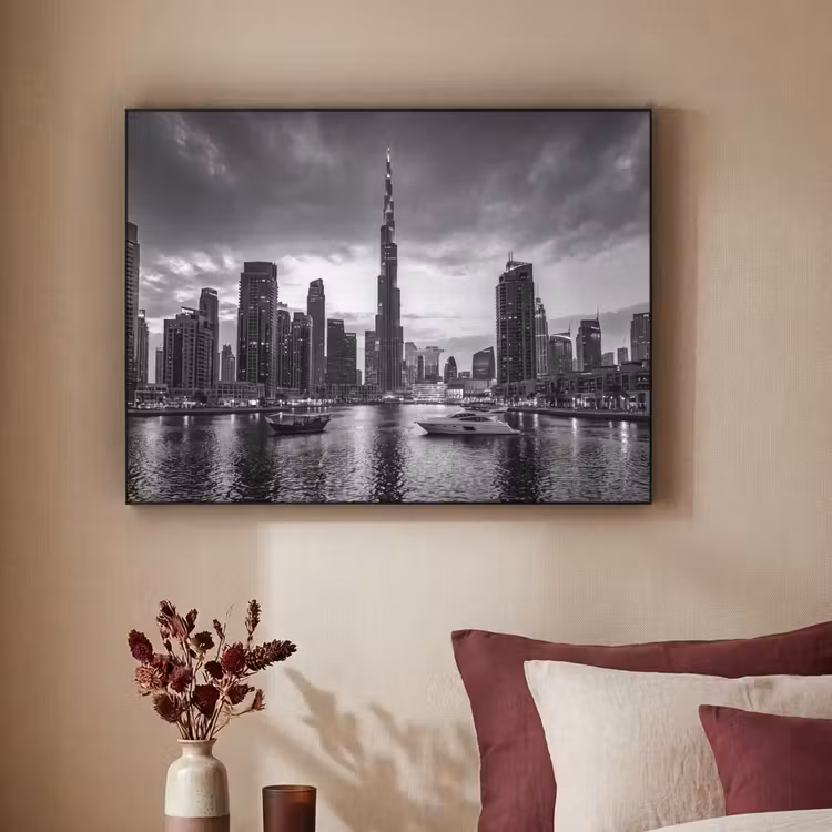 Art Frame - Stad - Skyline - Architectuur - Avond - Zwart-wit — 2