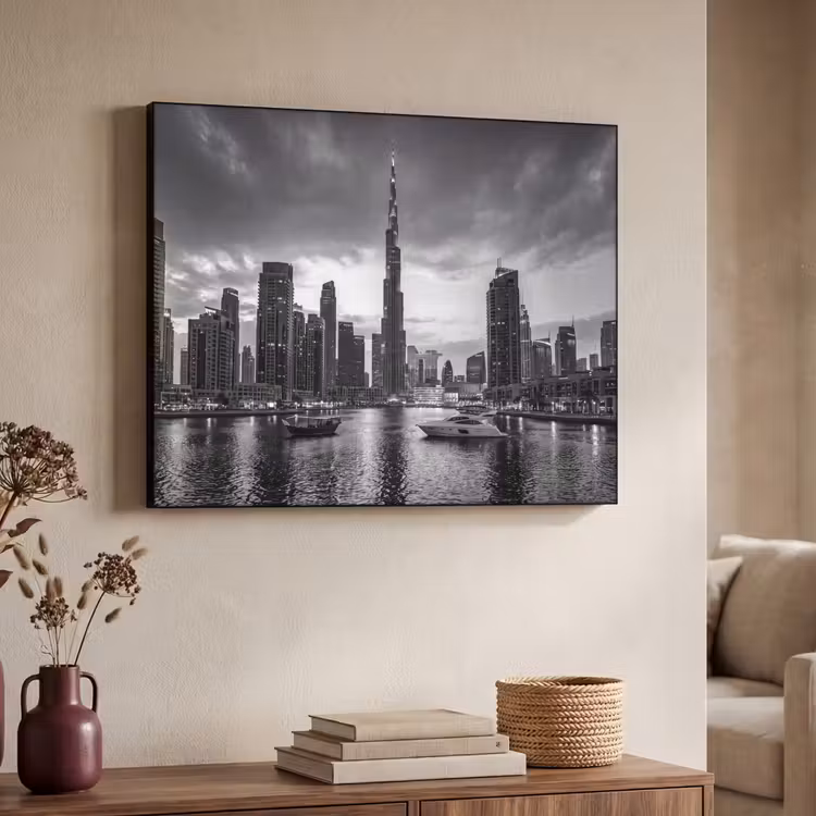 Art Frame - Stad - Skyline - Architectuur - Avond - Zwart-wit — 4
