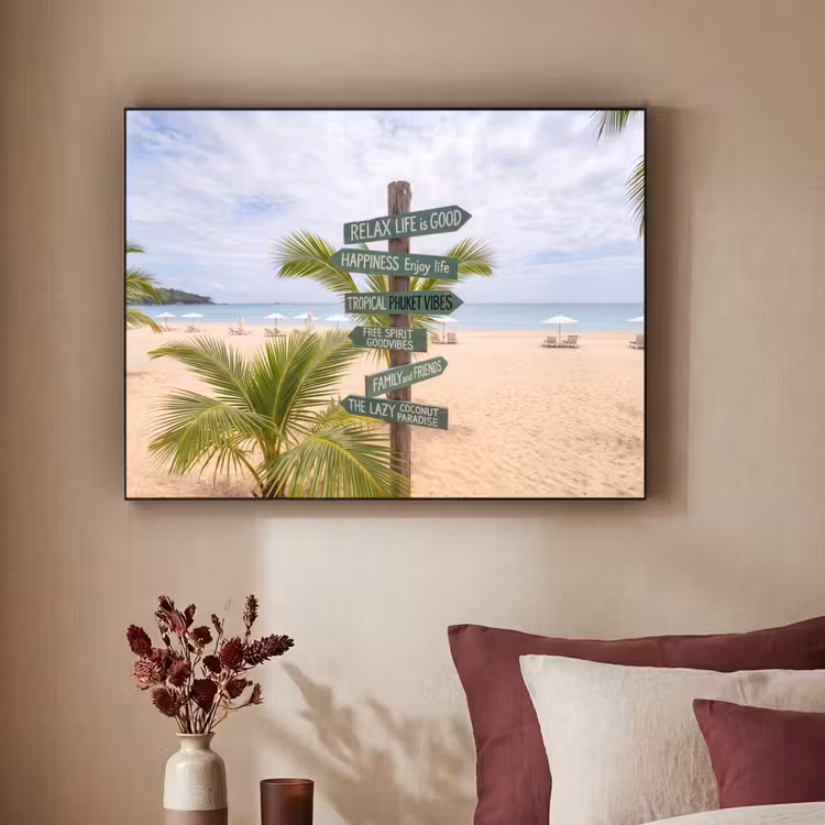 Art Frame - Strand - Wegwijzer - Palmen - Tropisch - Groen — 2