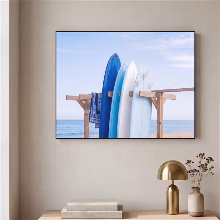 Art Frame - Surfplank - Strand - Zomer - Blauw - Water — 3