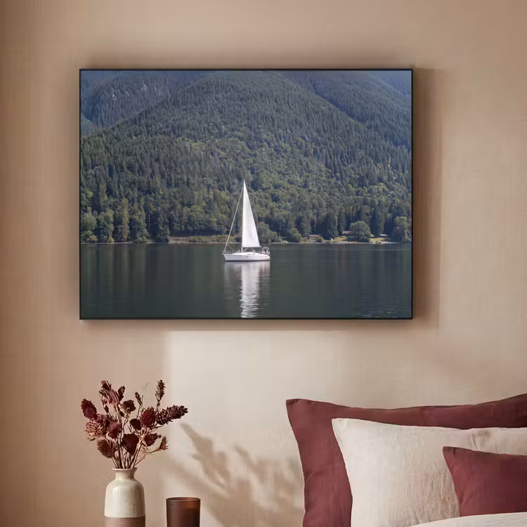 Art Frame - Zeilboot - Water - Bergen - Natuur - Groen — 2