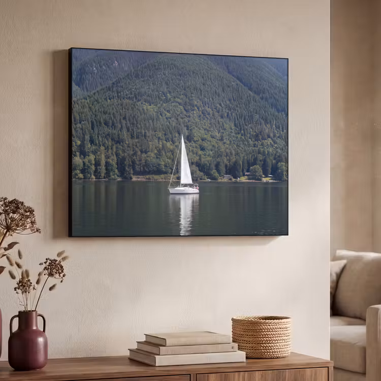 Art Frame - Zeilboot - Water - Bergen - Natuur - Groen — 4
