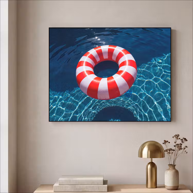 Art Frame - Recreatie - Water - Zomer - Rood - Wit — 3