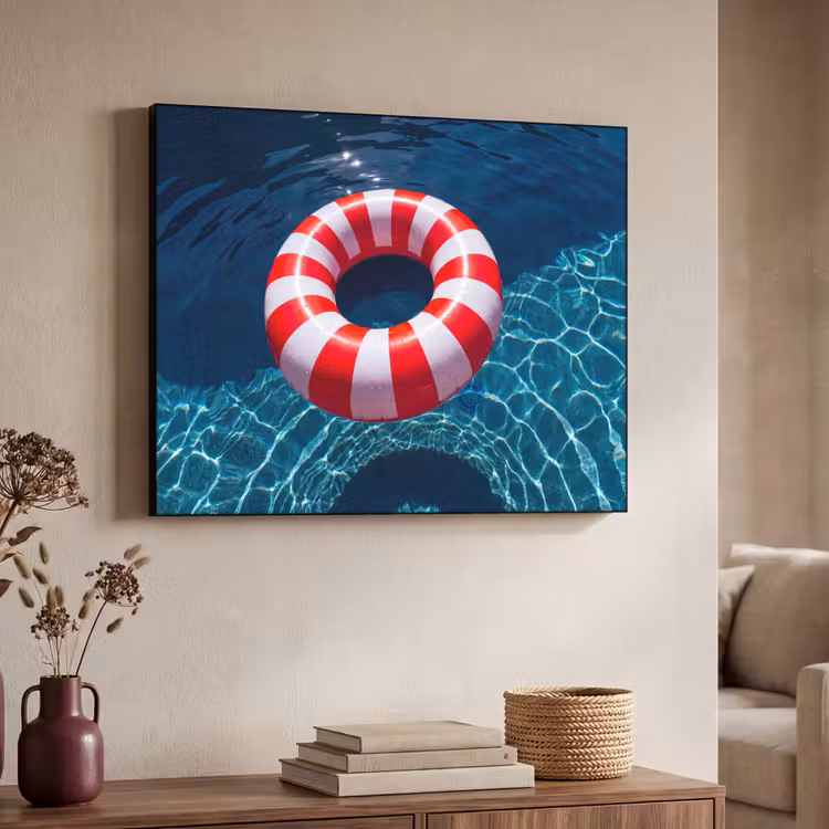 Art Frame - Recreatie - Water - Zomer - Rood - Wit — 4