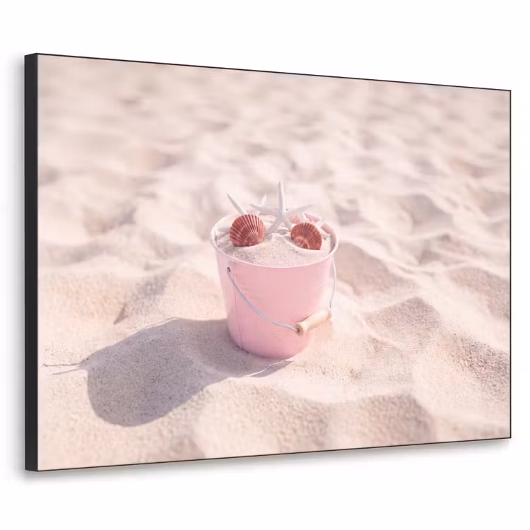 Art Frame - Strand - Schelpen - Zomer - Roze - Decoratie — 1