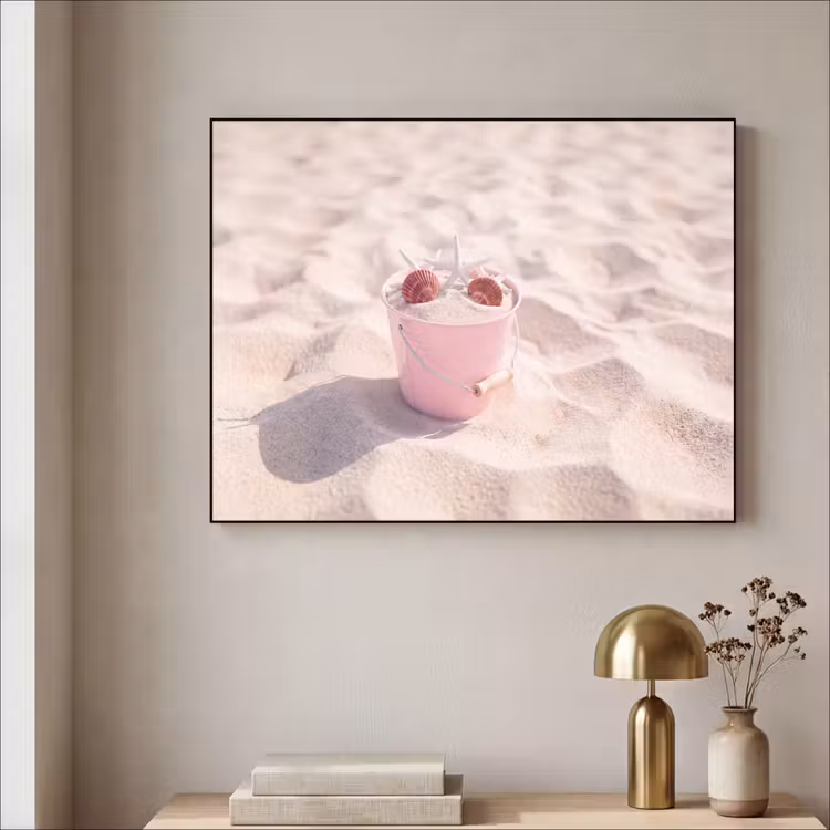 Art Frame - Strand - Schelpen - Zomer - Roze - Decoratie — 3