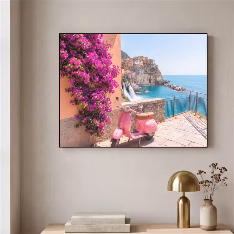 Art Frame - Voertuig - Roze - Kust - Zomer - Reizen — 3