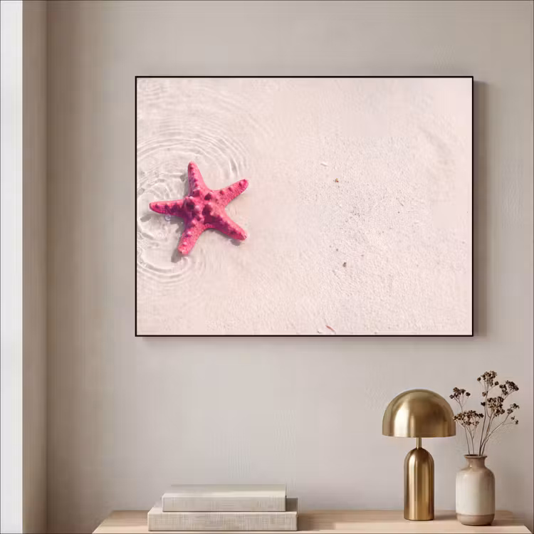 Art Frame - Zeeleven - Zeester - Strand - Roze - Water — 3