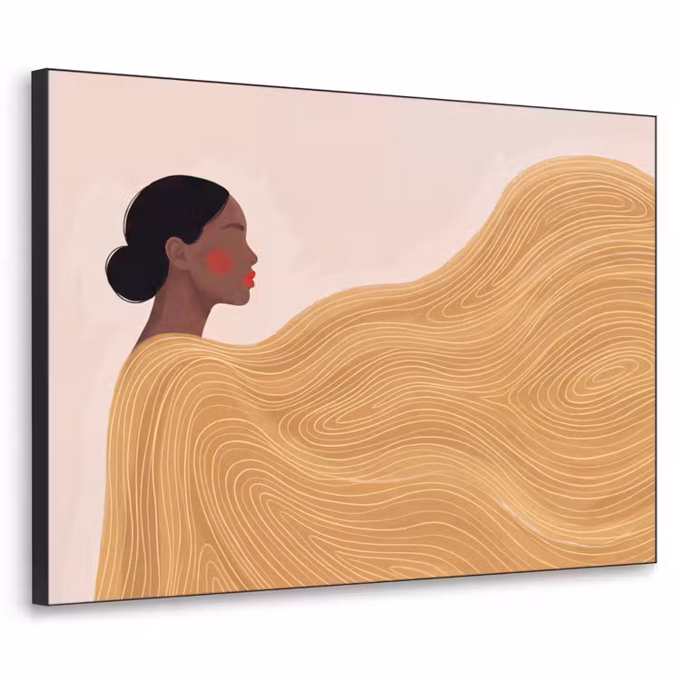 Art Frame - Vrouw - Profiel - Modern - Abstract - Kunst — 1