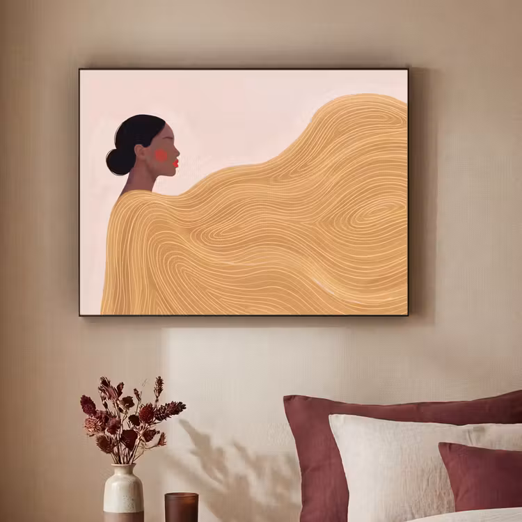 Art Frame - Vrouw - Profiel - Modern - Abstract - Kunst — 2