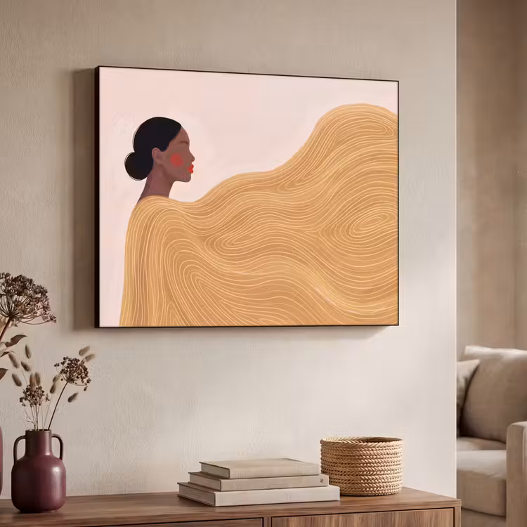 Art Frame - Vrouw - Profiel - Modern - Abstract - Kunst — 4