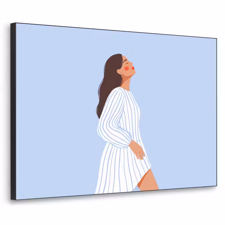 Art Frame - Vrouw - Profiel - Rust - Modern - Illustratie — 1